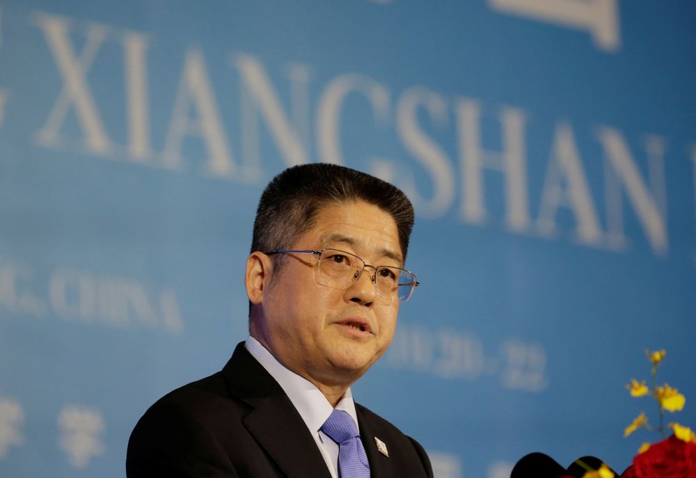 Chinau00e2u20acu2122s Vice Foreign Minister Le Yucheng speaks at the Xiangshan Forum in Beijing, China October 22, 2019. u00e2u20acu201d Reuters pic