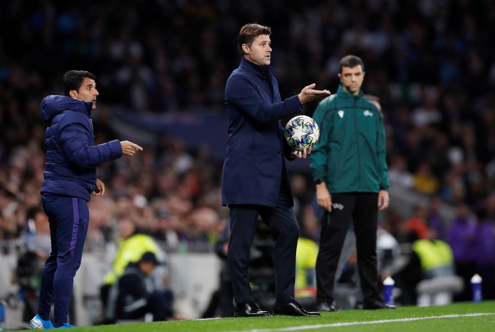 Tottenham Hotspur manager Mauricio Pochettino gestures during the match against Bayern Munich. u00e2u20acu201d Reuterspic