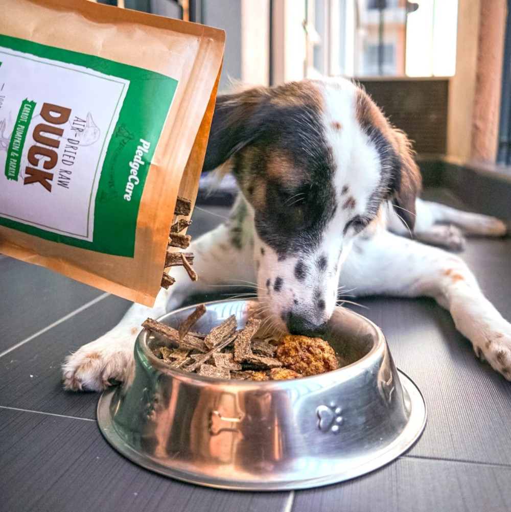 One of PledgeCare’s customers can’t wait to dig into the delicious homemade meal. — Picture via Facebook/PledgeCare