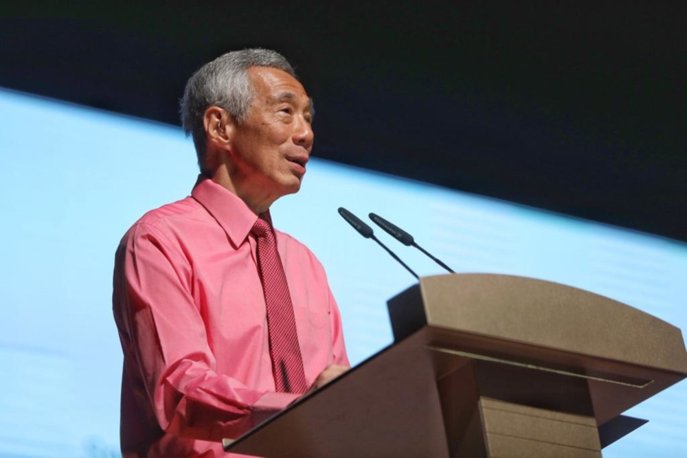 Singapore Prime Minister Lee Hsien Loong at the 40th anniversary celebration of the Speak Mandarin Campaign October 22, 2019. u00e2u20acu201d TODAY pic