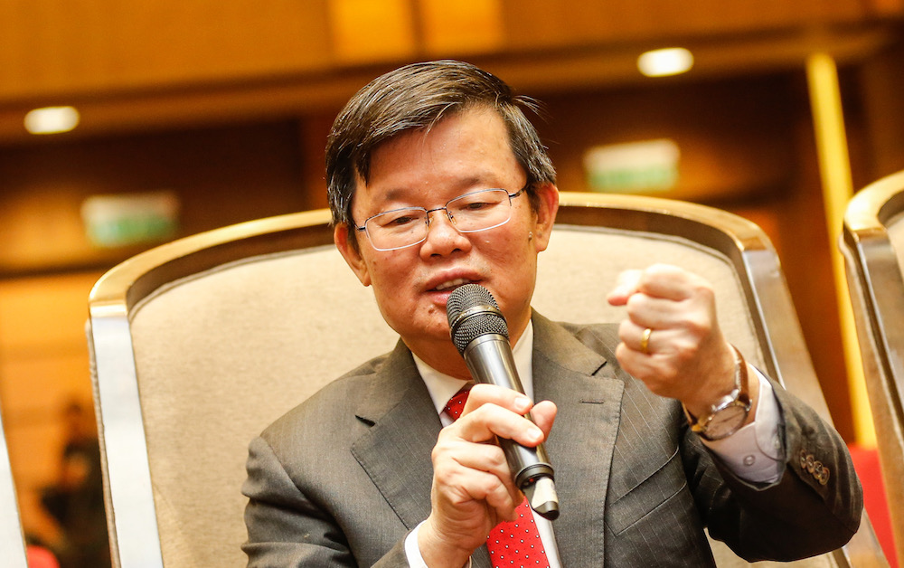 Penang Chief Minister Chow Kon Yeow speaks to the media after the launch of the Penang Smart Trade Facilitation Hub in George Town October 17, 2019. u00e2u20acu201d Picture by Sayuti Zainudin