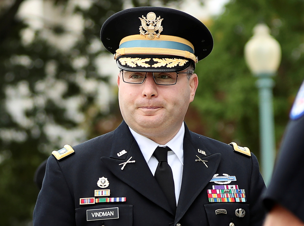 In explosive prepared testimony, Lt Col Alexander Vindman said he personally listened to US President Donald Trump pressure Ukraine President Volodymyr Zelensky in a July 25 phone call. u00e2u20acu201d Reuters pic 