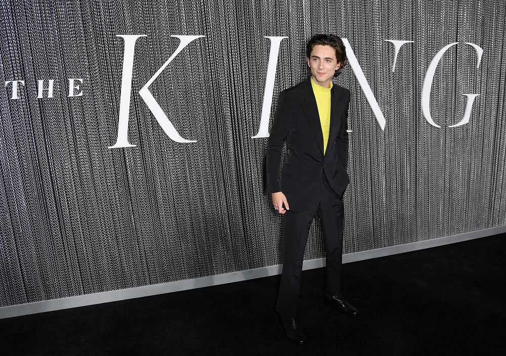 US actor Timothee Chalamet attends the premiere of Netflixu00e2u20acu2122s u00e2u20acu02dcThe Kingu00e2u20acu2122 at SVA Theatre in New York October 1, 2019. u00e2u20acu2022 AFP pic  
