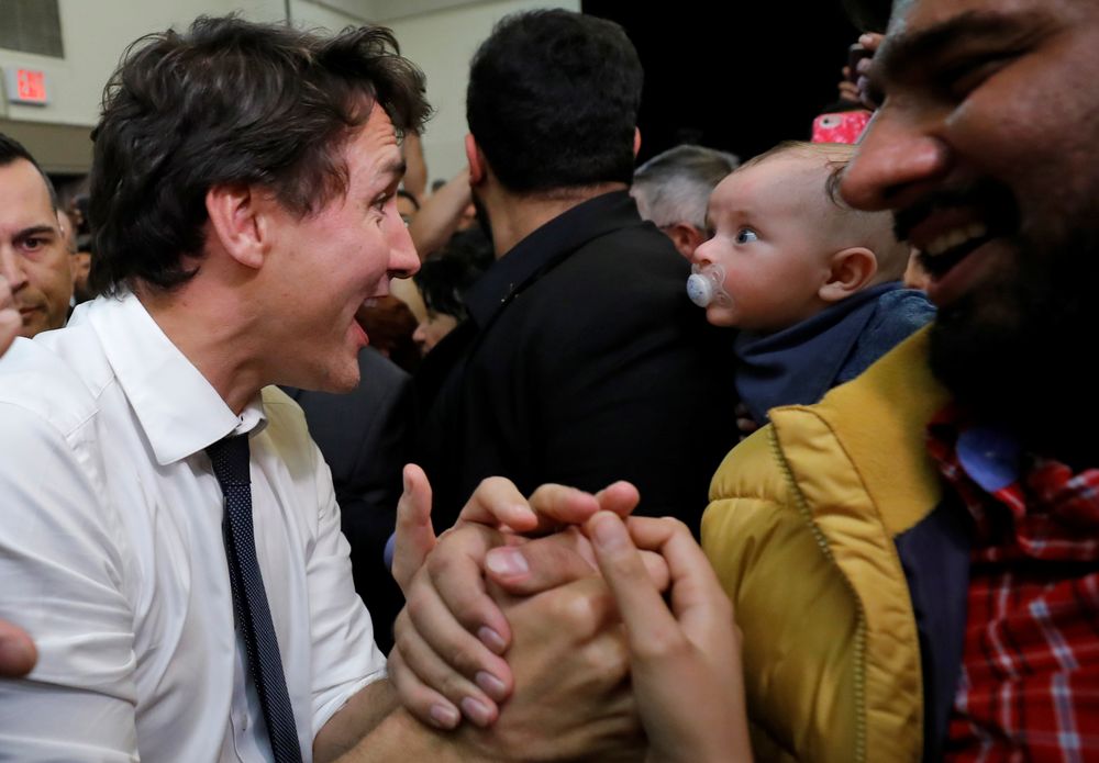 Liberal leader and Canadian Prime Minister Justin Trudeau takes part in a rally as he campaigns for the upcoming election, in Winnipeg, Manitoba, Canada October 19, 2019. u00e2u20acu201d Reuters pic