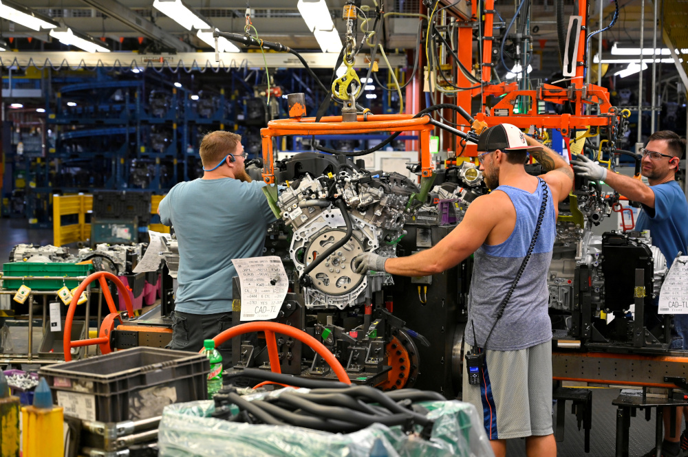 Engines arrive on the assembly line at the General Motors (GM) manufacturing plant in Spring Hill, Tennessee, US August 22, 2019. u00e2u20acu201d Reuters pic