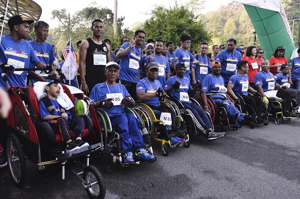 For the first time, this yearu00e2u20acu2122s run featured three categories for participants with disabilities. u00e2u20acu2022 Picture by Miera Zulyana
