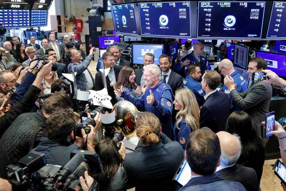 Sir Richard Branson rings a bell on the floor of the New York Stock Exchange (NYSE) as Virgin Galactic (SPCE) begins public trading in New York October 28, 2019. u00e2u20acu2022 Reuters pic