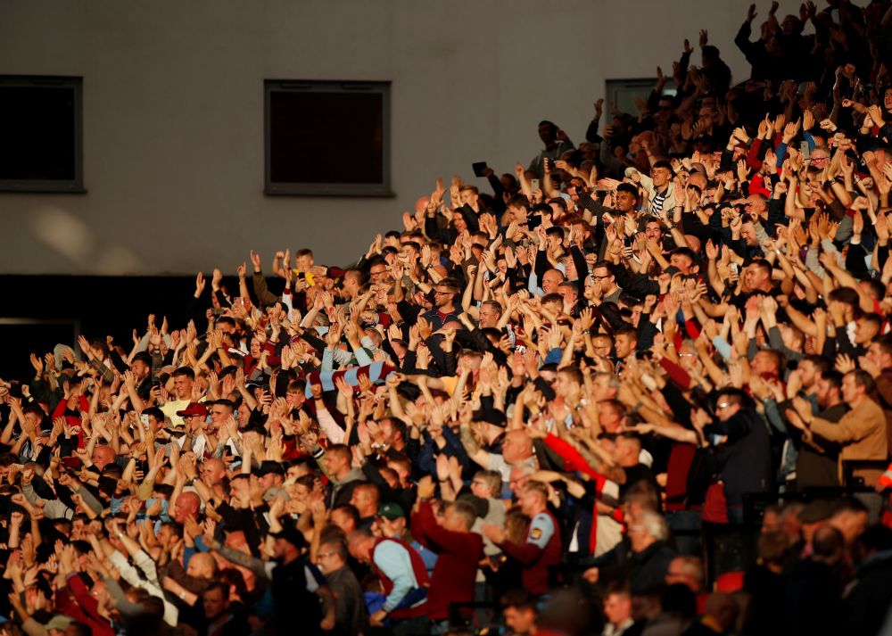Aston Villa fans celebrate after the match against Norwich City at Carrow Road, Norwich October 5, 2019. u00e2u20acu201d Reuters pic