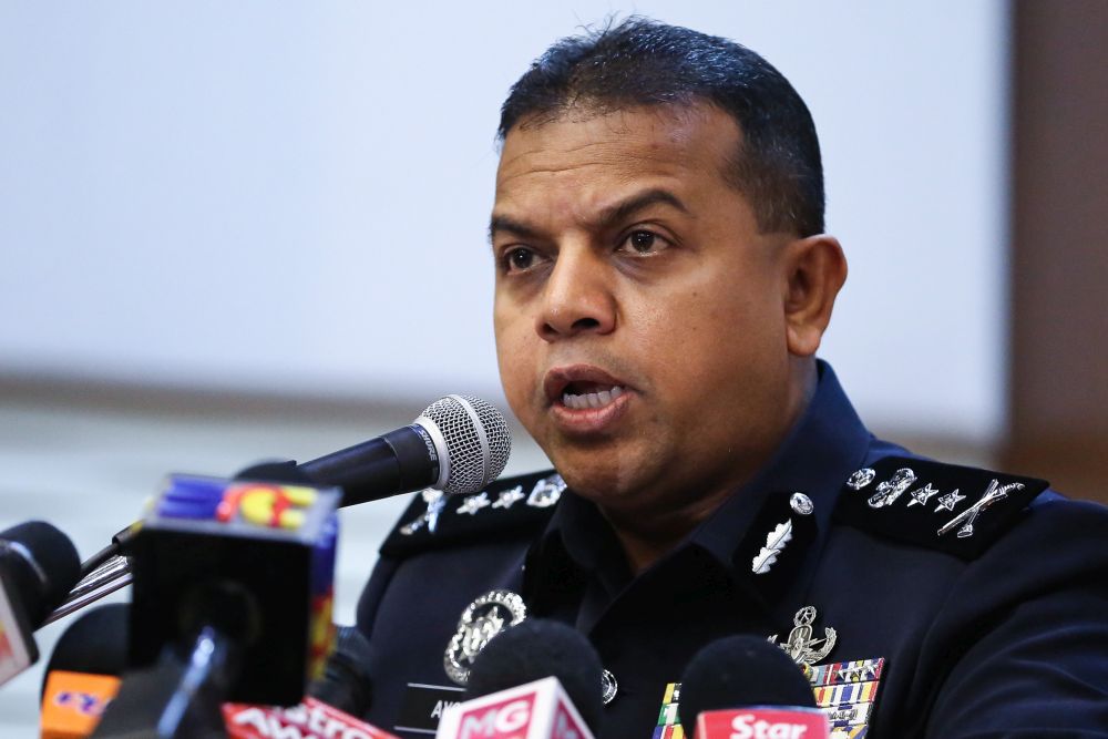Principal assistant director of the Counter-Terrorism Division (E8) of the Special Branch Datuk Ayob Khan Mydin Pitchay speaks during a press conference at Bukit Aman in Kuala Lumpur October 13, 2019. u00e2u20acu201d Picture by Yusof Mat Isa