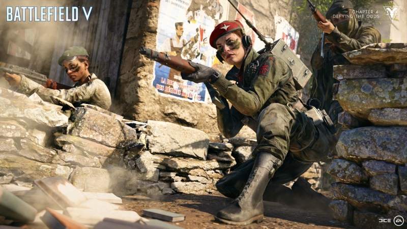 Updates for 'Battlefield V,' released 2018, are to continue into the period running April 2020 to March 2021. u00e2u20acu2022 Picture courtesy of DICE/Electronic Arts via AFP