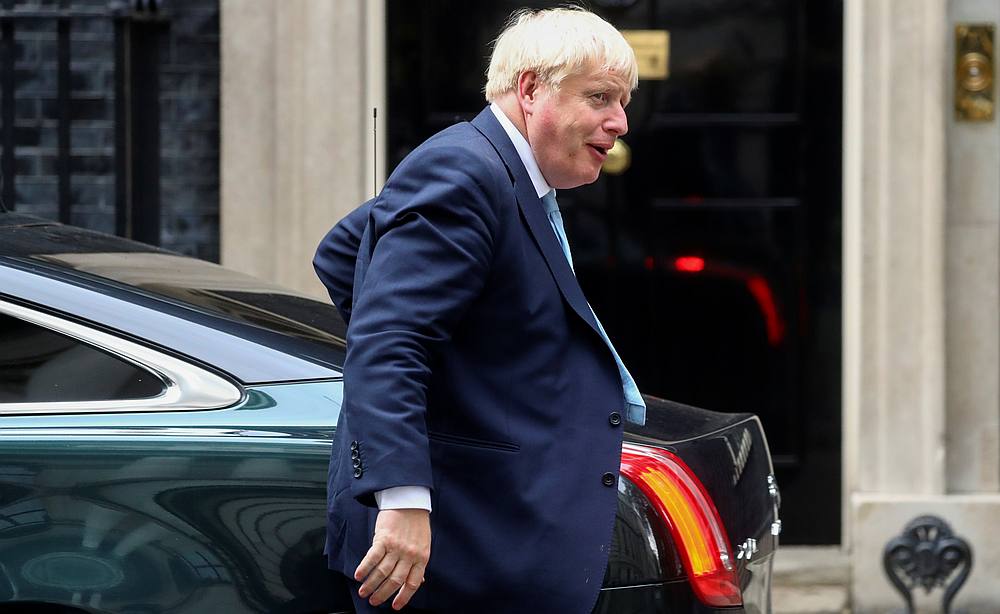 Britain's Prime Minister Boris Johnson arrives at Downing Street in London October 3, 2019. u00e2u20acu201d Reuters pic