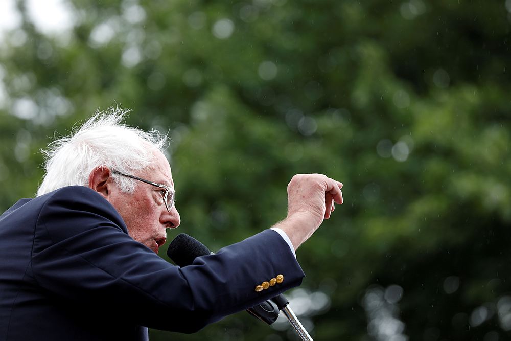 Democratic US presidential candidate Senator Bernie Sanders speaks at the Polk County Democrats Steak Fry in Des Moines, Iowa September 21, 2019. u00e2u20acu201d Reuters pic