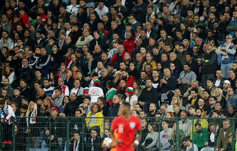 Bulgaria fans are pictured during the game against England at the Vasil Levski National Stadium in Sofia. u00e2u20acu201d Reuters pic