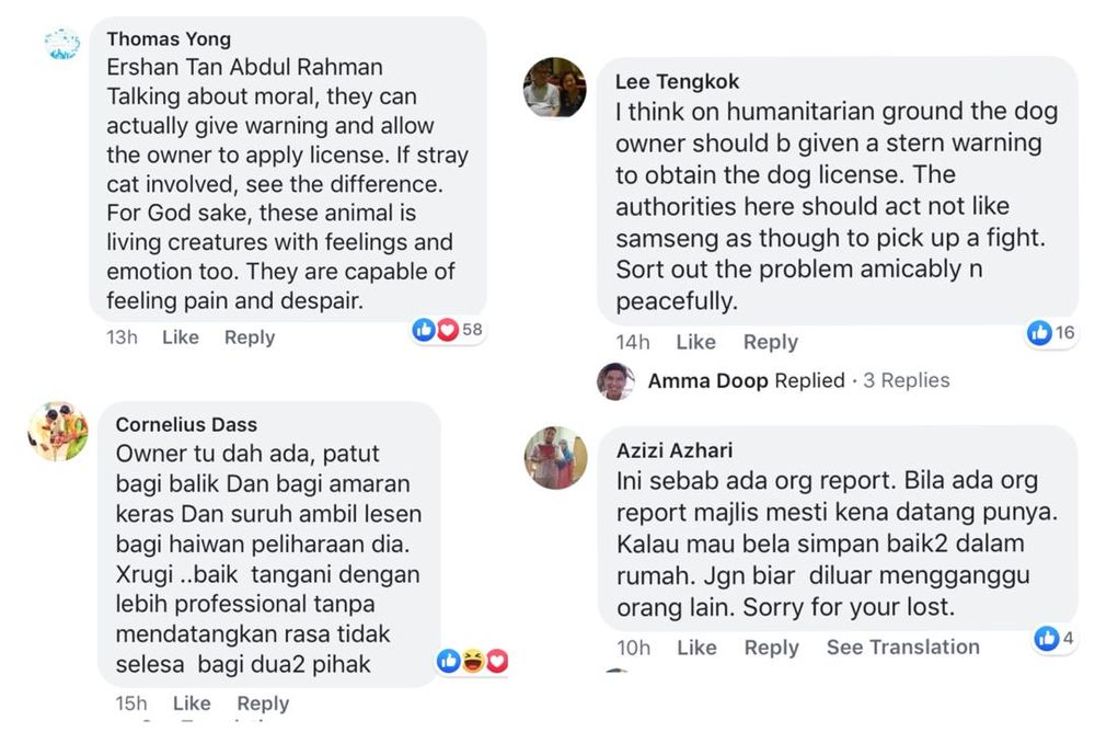 Social media users’ reactions to the video. — Screengrab via Facebook/We Are Malaysians