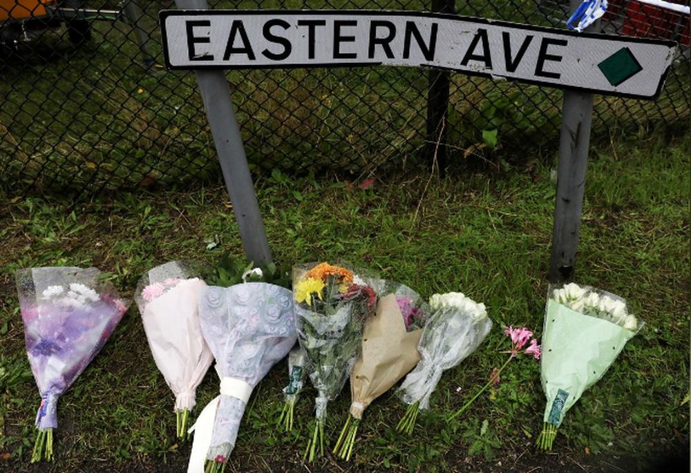 Flowers are seen at the scene where bodies were discovered in a lorry container, in Grays, Essex, Britain October 24, 2019. u00e2u20acu201d Reuters pic