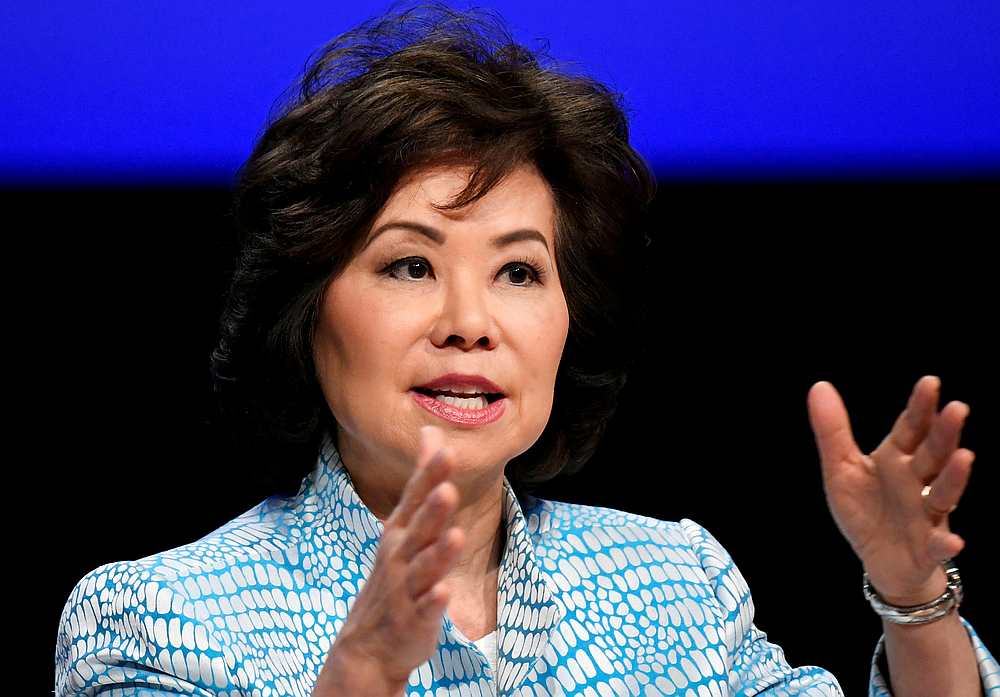 Elaine Chao, US Secretary of Transportation, speaks at the Global Entrepreneurship Summit 2019 (GES 2019) in The Hague, Netherlands June 4, 2019. u00e2u20acu201d Reuters pic