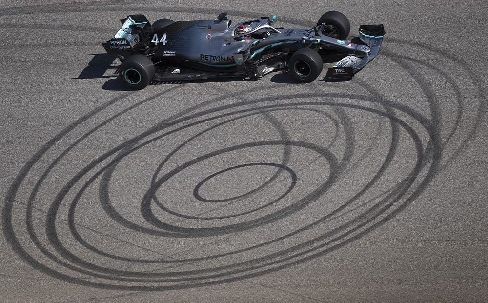 Lewis Hamilton driving the (44) Mercedes AMG Petronas F1 Team Mercedes W10 races during the first practice session for the F1 Grand Prix of USA at Circuit of The Americas in Austin, Texas, November 01, 2019. u00e2u20acu201d AFP pic