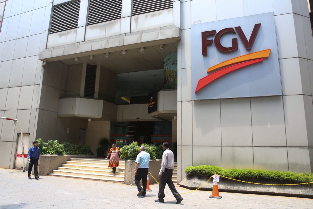 The Felda Global Ventures logo is pictured at its headquarters in Kuala Lumpur October 9, 2019. u00e2u20acu201d Picture by Choo Choy May