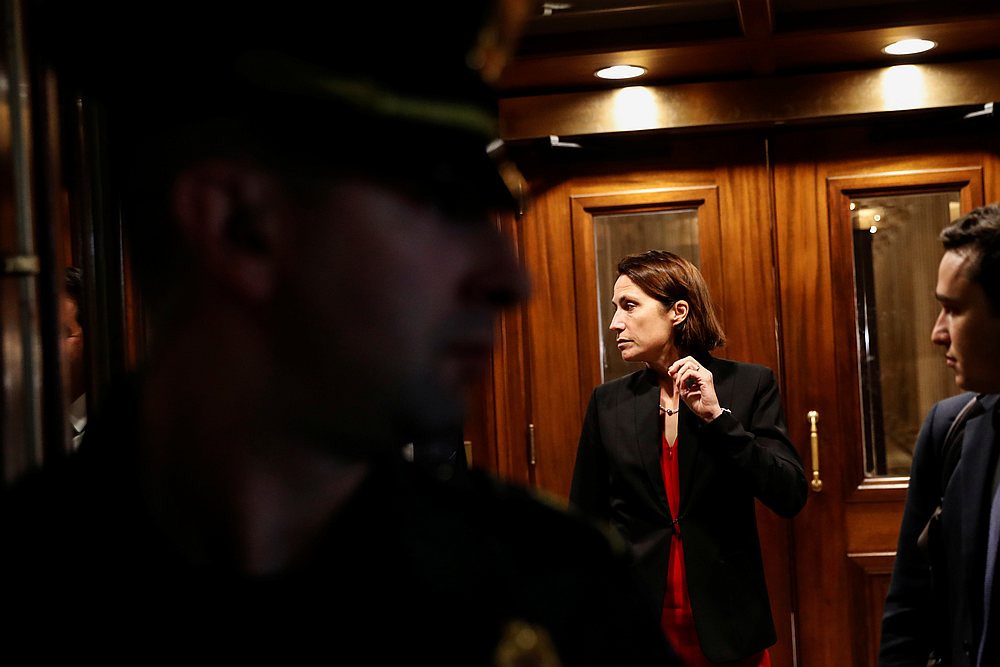 Fiona Hill, former senior director for European and Russian affairs on the National Security Council, departs after testifying on Capitol Hill in Washington October 14, 2019. u00e2u20acu201d Reuters