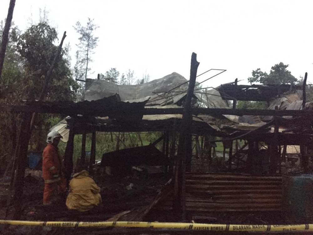 This is what is left of the house after it was destroyed in the fire, October 23, 2019. u00e2u20acu2022 Picture courtesy of the state Fire and Rescue Department