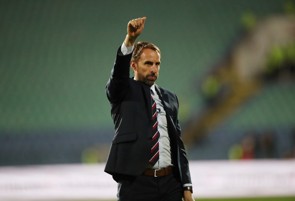 England manager Gareth Southgate gestures after the match against Bulgaria, October 15, 2019. u00e2u20acu2022 Reuters pic