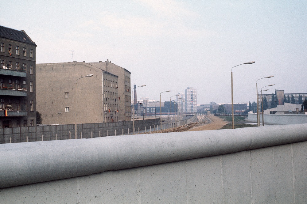 In this file photo taken on October 13, 1976, the Berlin Wall and the no manu00e2u20acu2122s land marking the border between East (Soviet sector) and West Berlin (American sector) is pictured. u00e2u20acu201d AFP pic       