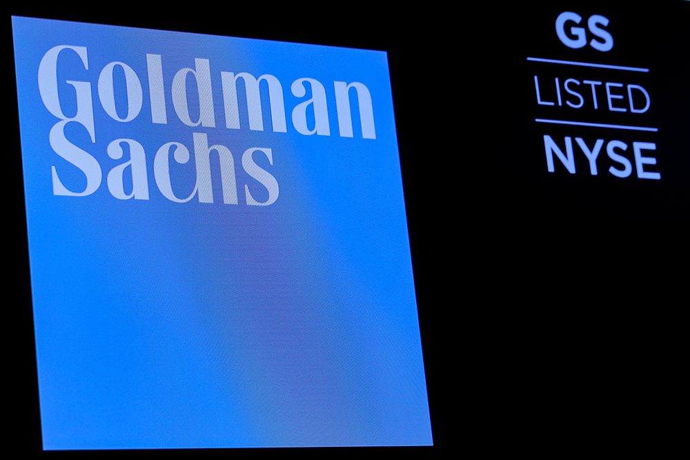 The ticker symbol and logo for Goldman Sachs is displayed on a screen on the floor at the New York Stock Exchange (NYSE) in New York December 18, 2018. u00e2u20acu201d Reuters pic