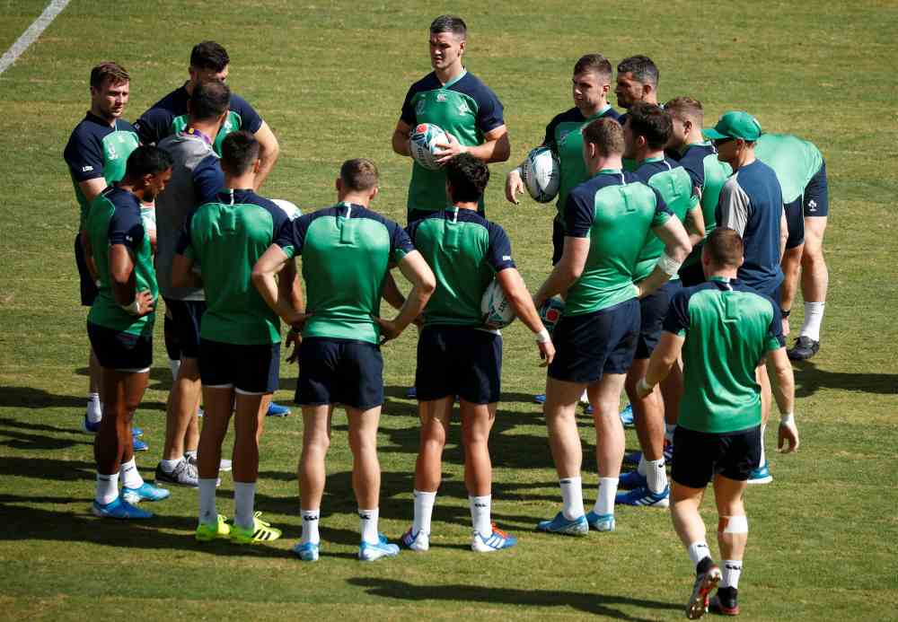Ireland must score a bonus point win (with four tries) to keep their fate in their own hands in a three-way battle for two quarter-final spots from the hotly contested Pool A. u00e2u20acu201d Reuters pic