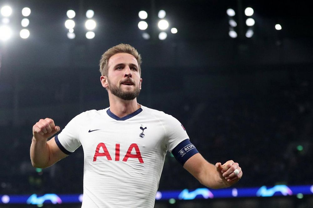 Tottenham Hotspuru00e2u20acu2122s Harry Kane celebrates scoring their fifth goal during their Champions League Group B match vs Crvena Zvezda in Tottenham Hotspur Stadium, London, October 22, 2019. u00e2u20acu201d Reuters pic