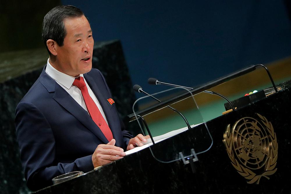 North Korean UN ambassador Kim Song addresses the United Nations General Assembly in New York September 30, 2019. u00e2u20acu201d Reuters pic