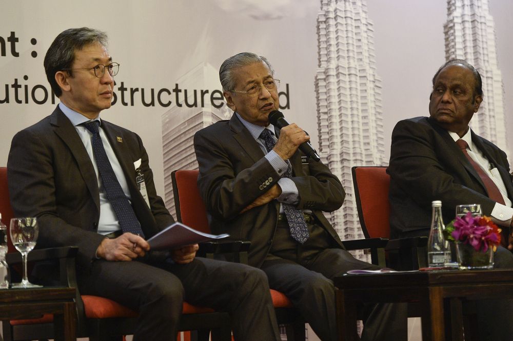 Prime Minister Tun Dr Mahathir Mohammad speaks during the LawAsia Constitutional and Rule of Law Conference 2019 at One World Hotel, Petaling Jaya October 4,2019. u00e2u20acu201d Picture by Miera Zulyana