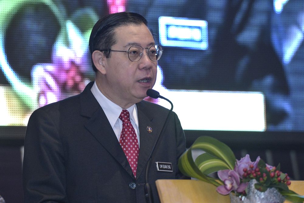 Lim Guan Eng speaks during the Finance Ministry's Monthly Assembly in Putrajaya October 4, 2019. u00e2u20acu201d Picture by Shafwan Zaidon