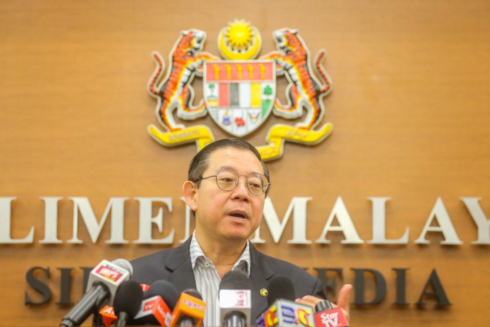 Finance Minister Lim Guan Eng speaks during a press conference at Parliament in Kuala Lumpur October 12, 2019. u00e2u20acu2022 Picture by Firdaus Latif