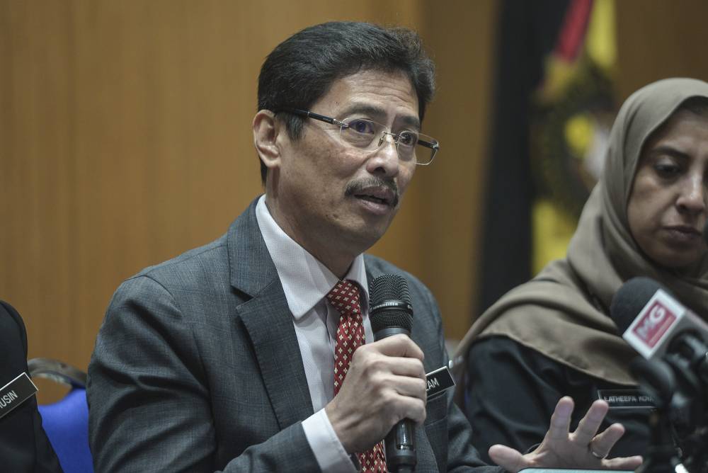 MACC deputy chief commissioner Datuk Seri Azam Baki speaks during the press conference in Putrajaya, October 18, 2019. u00e2u20acu2022 Picture by Shafwan Zaidon