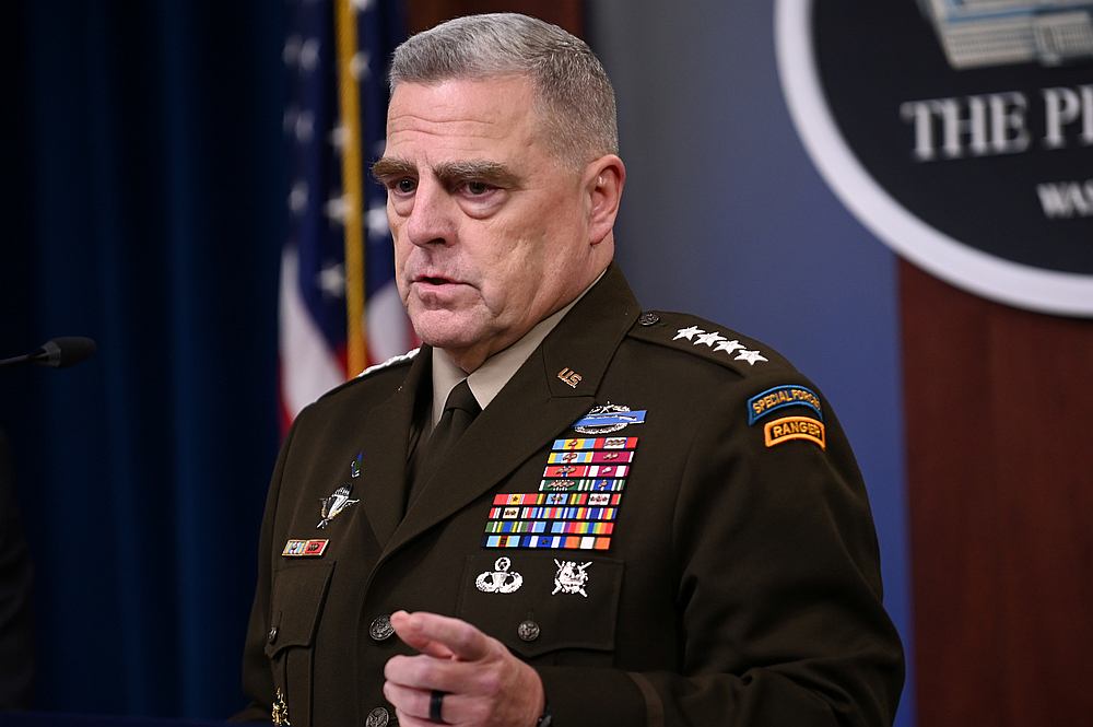 US Joint Chiefs Chairman General Mark Milley addresses reporters during a media briefing at the Pentagon in Arlington, Virginia October 11, 2019. u00e2u20acu201d Reuters pic