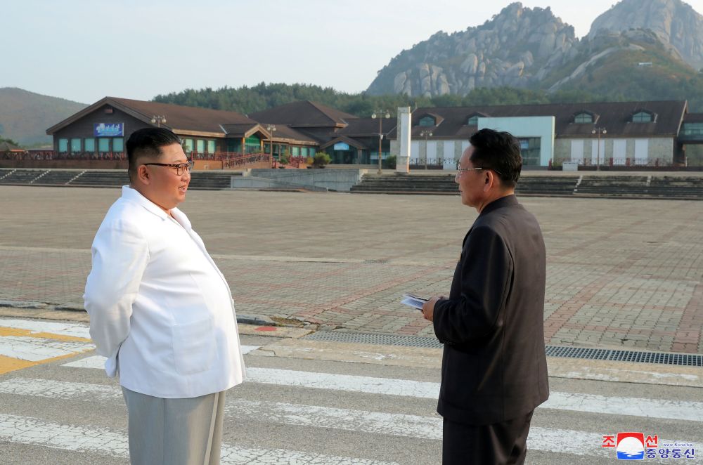 North Korean leader Kim Jong-un inspects the Mount Kumgang tourist resort in this undated picture released by North Korea's Central News Agency (KCNA) on October 23, 2019. u00e2u20acu201d Reuters pic