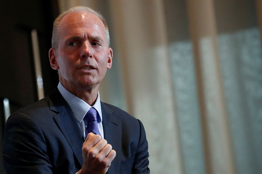 Boeing CEO Dennis Muilenburg speaks at the New York Economic club luncheon in New York October 2, 2019. u00e2u20acu201d Reuters pic