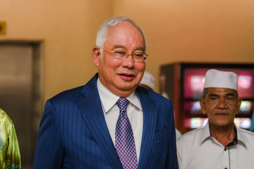 Former prime minister Datuk Seri Najib Razak is pictured at the Kuala Lumpur High Court October 30, 2019. u00e2u20acu2022 Picture by Firdaus Latif