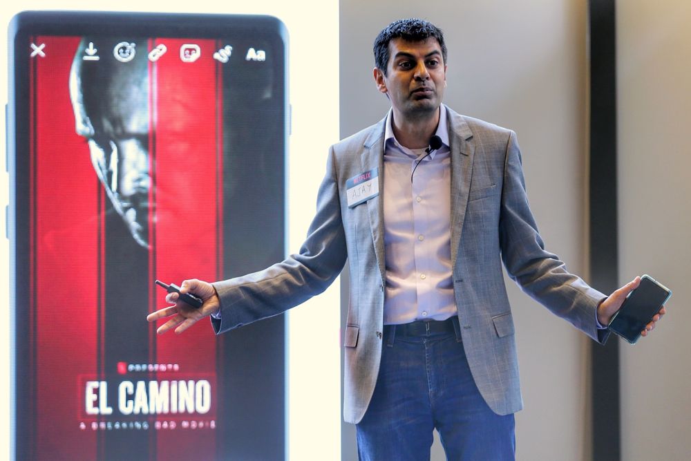 Netflix’s director of product innovation, Ajay Arora said that Malaysian members can now stream with ease on their mobiles. — Picture by Ahmad Zamzahuri