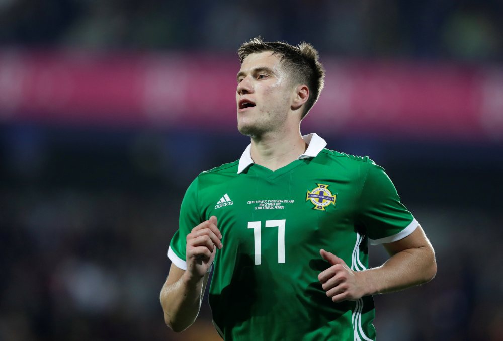 Northern Ireland's Paddy McNair celebrates after scoring the third goal against Czech Republic, October 15, 2019. u00e2u20acu2022 Reuters pic