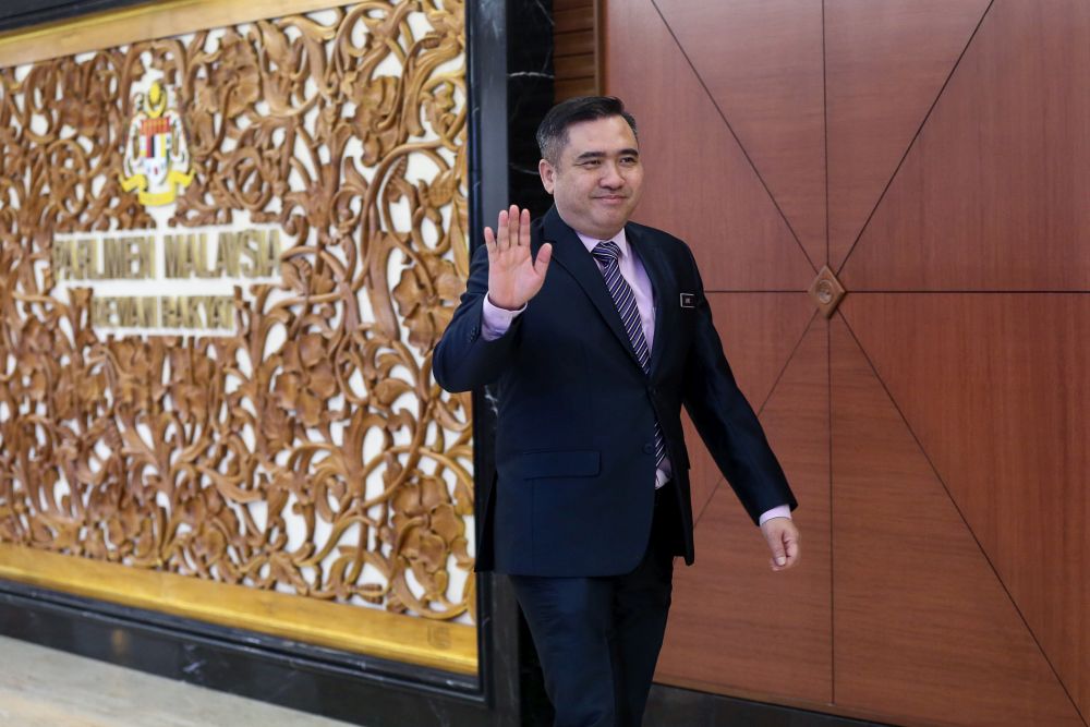 Transport Minister Anthony Loke is pictured at Parliament in Kuala Lumpur October 30, 2019. u00e2u20acu201d Picture by Yusof Mat Isa