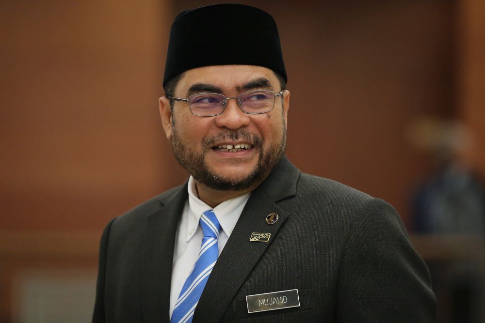Minister in the Prime Minister's Department Datuk Seri Mujahid Yusof Rawa is pictured at Parliament in Kuala Lumpur October 30, 2019. u00e2u20acu201d Picture by Yusof Mat Isa