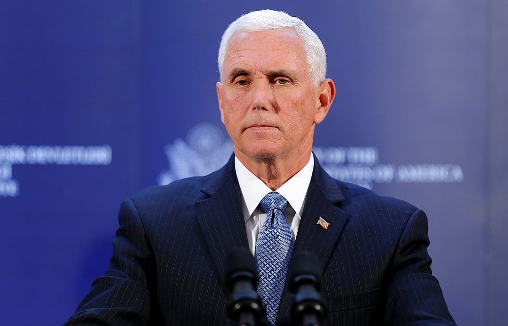 US Vice President Mike Pence attends a news conference at the US Embassy in Ankara, Turkey October 17, 2019. u00e2u20acu201d Reuters pic 