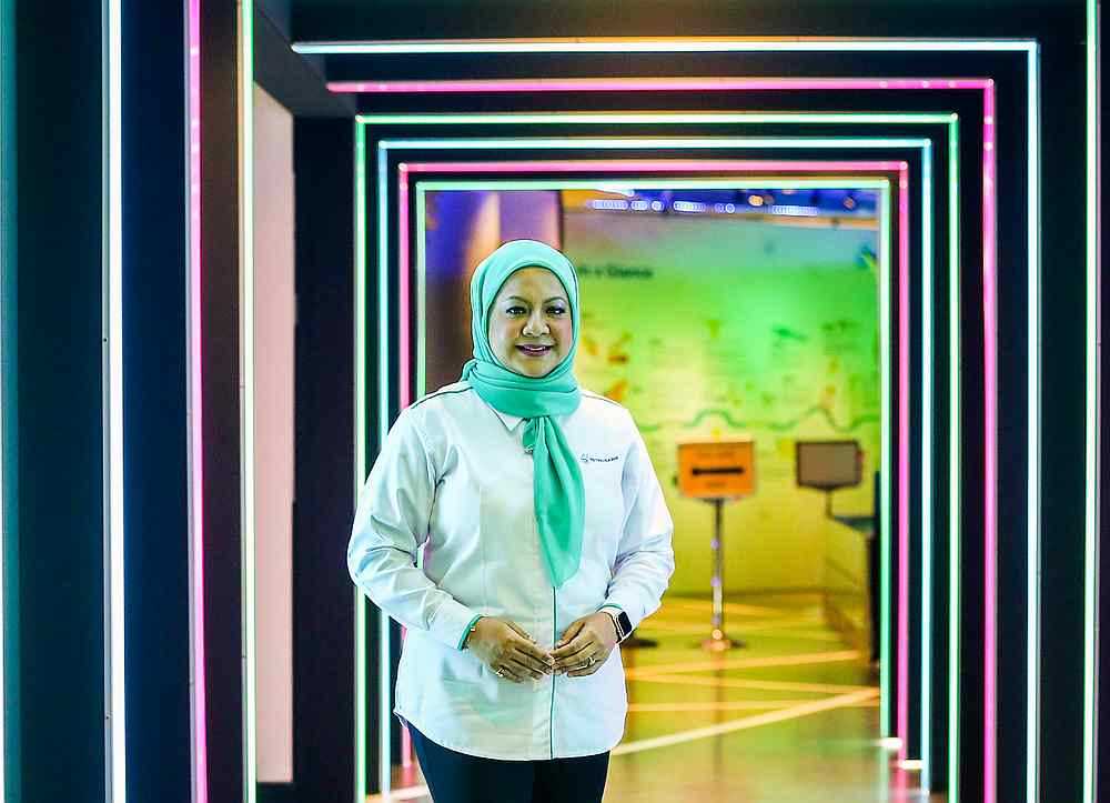 Fedora Zulkifli says it's a humbling experience to lead the Petrosains team for the past year and she hopes to reinvent the science centre in the years to come. u00e2u20acu201d Picture by Firdaus Latif