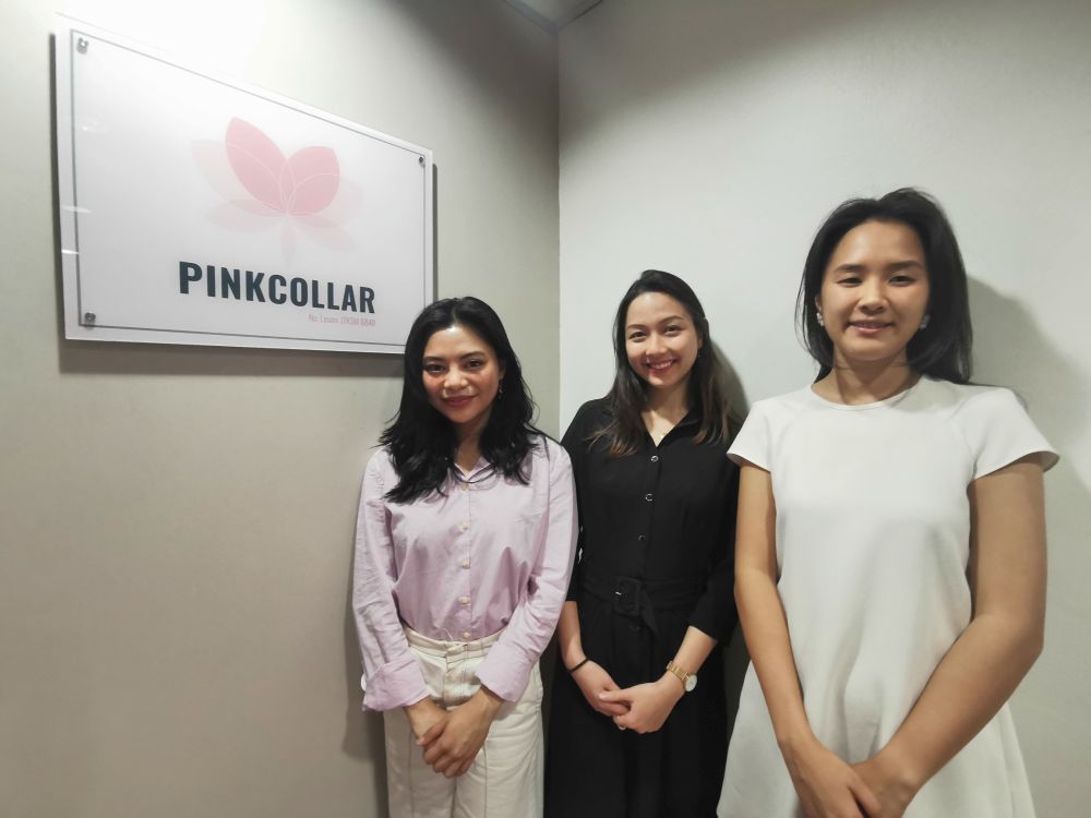 The founding team of Pinkcollar, which billed itself as Malaysia's first ethical recruitment agency aimed at tackling debt bondage among migrant domestic workers, pose for a photo at its office in Kuala Lumpur October 3, 2019. u00e2u20acu201d Reuters picnn