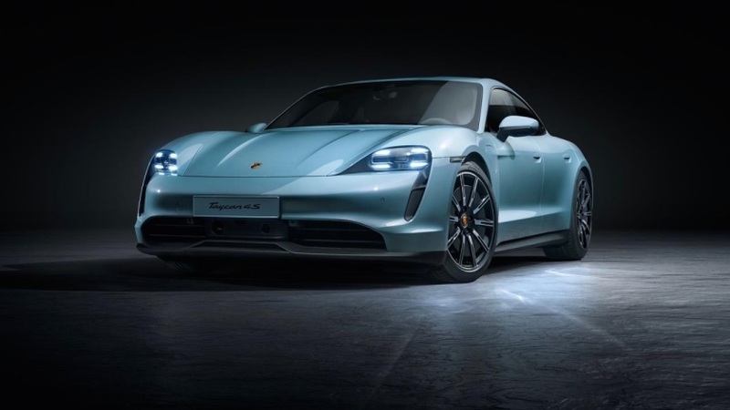 The Porsche Taycan 4S starts at US$100,000. u00e2u20acu2022 Picture courtesy of Porsche via AFP