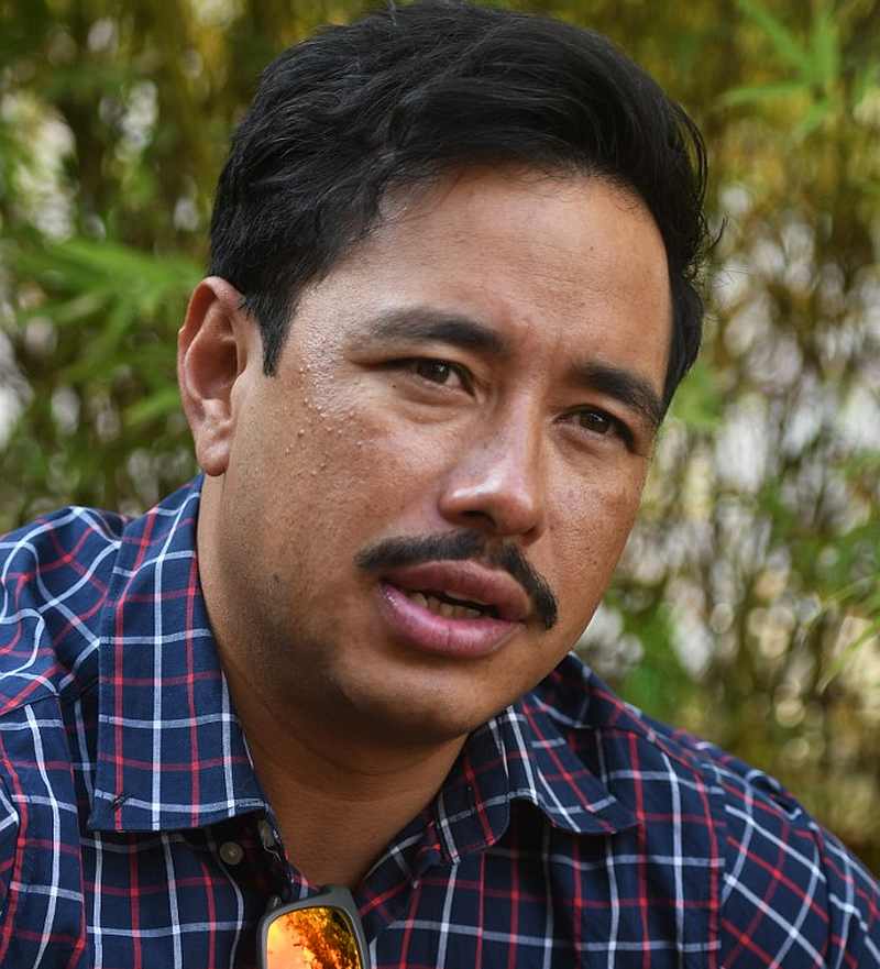 Nepali mountaineer Nirmal Purja during an interview in Kathmandu October 16, 2019. u00e2u20acu201d AFP pic