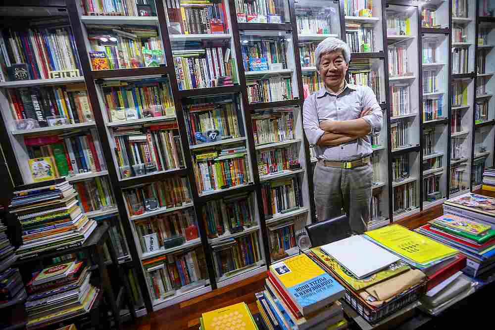 Lee, a.k.a. the 'Puzzle Master' by his fellow Malaysian Mensa members, has been collecting all types of puzzles for the past 40 years. u00e2u20acu201d Picture by Hari Anggara