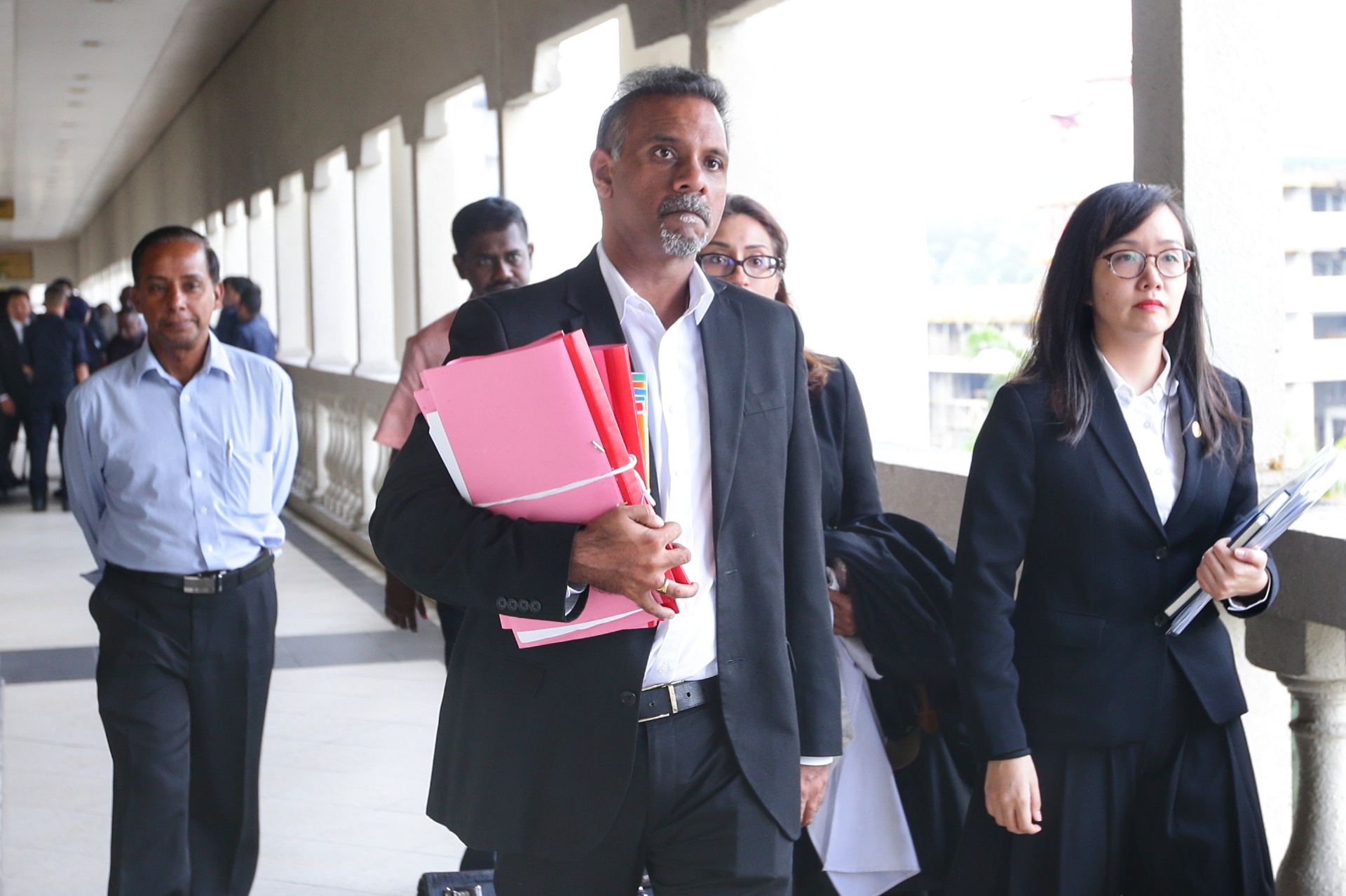 Lawyer Ramkarpal Singh arrives at the Kuala High Court October 31, 2019. u00e2u20acu201d Picture by Ahmad Zamzahuri