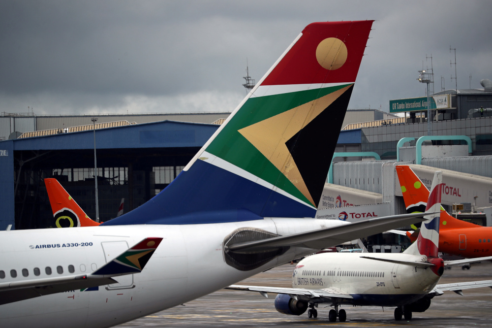 The logo of South African Airways (SAA) is seen on an aircraft at O.R. Tambo International Airport in Johannesburg February 14, 2019. u00e2u20acu201d Reuters pic
